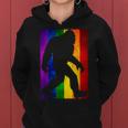 Bigfoot Rainbow Flag Gay Pride Month Lgbtq Gift | Sasquatch Women Hoodie