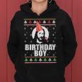 Birthday Boy Jesus Ugly Christmas Sweater Xmas Women Hoodie