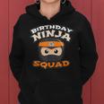 Birthday Ninja Squad Mom Dad Crew Siblings Team Matching Women Hoodie