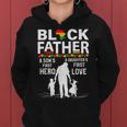 Black Father Son Daughter African American Dad Fathers Day Women Hoodie