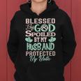 Blessed By God Spoiled By My Husband Protected By Both Wife Women Hoodie