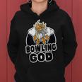 Bowling God Retro Funny Ball Party Graphic Bowlers Bowling Funny Gifts Women Hoodie