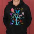 Butterfly Lovers Butterflies Circle Around The Tree Design Women Hoodie