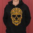 Candy Corn Skull Skeleton Halloween Costume Women Hoodie