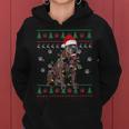 Cane Corso Christmas Ugly Sweater Santa Hat Dog Lover Women Hoodie