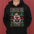 Cats Christmas Funny Ornaments Pajama Family Gift Women Hoodie