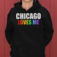 Chicago Gay Pride Lgbt Rainbow Love Illinois Men Women Gifts Women Hoodie