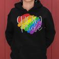 Chicago Pride Lesbian Gay Lgbtq Rainbow Flag Gift Lesbian Women Hoodie