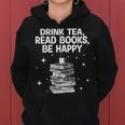 Cool Books For Men Women Tea Book Lovers Reading Bookworm Reading Funny Designs Funny Gifts Women Hoodie