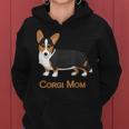 Cute Black & Tan Cardigan Welsh Corgi Mom Dog Lover Women Hoodie