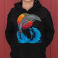 Cute Dolphin Aquatic Animals Marine Mammal Dolphin Trainers 1 Women Hoodie