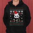 Cute Panda Ugly Sweater Christmas Light Pajama Women Hoodie