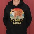Cymric Cat Mom Retro Vintage Cats Lovers & Owners Women Hoodie