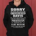 Davis Name Gift Sorry My Heartly Beats For Davis Women Hoodie