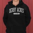 Derby Acres California Ca Vintage Athletic Sports Women Hoodie