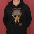 Detective Greyhound Spy Investigator Puppy Animal Dog Lover Women Hoodie