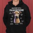 Dogs Anatomy Of A Italian Greyhound Dog Funny Gift Women Hoodie