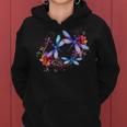 Dragonfly For Women Chakra Color Flower Dragonflies Women Hoodie