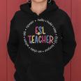 Esl Teacher English As A Second Language Teacher Women Hoodie