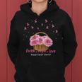 Faith Hope Love Breast Cancer Pink Ribbons With Sunflowers Women Hoodie