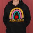 First Day Of School Nurse Back To School Rainbow Pencil Women Hoodie