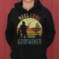 Fishing Dad Vintage Reel Cool Godfather Fathers Day Gift Women Hoodie
