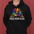 Free Mom Hugs Gay Pride Lgbt Rainbow Sunflower Flower Hippie Women Hoodie