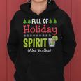 Full Holiday Spirit Vodka Alcohol Christmas Party Parties Women Hoodie