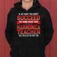 Fun Harmonica Teacher School Music Quote Women Hoodie