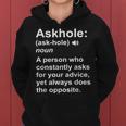 Askhole Definition Dictionary Word Gag Sarcastic Women Hoodie