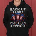 Funny Back Up Terry Put It In Reverse Firework 4Th Of July Women Hoodie