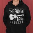 Funny Bass Guitar Gift Never Underestimate A Bass Ukulele Gift For Womens Women Hoodie