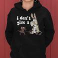Mouse Walking A Donkey I Don't Give Rats ASs Mouse Women Hoodie
