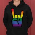 Gay Pride Rock Hand Rainbow Flag Lgbtq Rocker Boys Kids Men Women Hoodie
