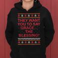 Grace The Blessing Ugly Christmas Sweaters Women Hoodie