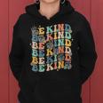 Groovy Be Kind Hand Sign Asl Communicate Sped Language Spell Women Hoodie
