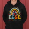 Groovy Cute Early Childhood Special Education Sped Ecse Crew Women Hoodie