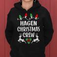 Hagen Name Gift Christmas Crew Hagen Women Hoodie