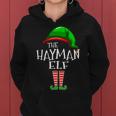 Hayman Name Gift The Hayman Elf Christmas Women Hoodie