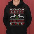 Ho Horses Xmas Ugly Christmas Sweater Equestrian Women Hoodie