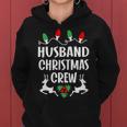 Husband Name Gift Christmas Crew Husband Women Hoodie