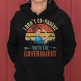 I Dont Coparent With The Government Retro Vintage Government Funny Gifts Women Hoodie