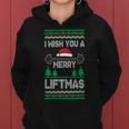 I Wish You A Merry Liftmas Fitness Trainer Women Hoodie