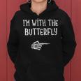 I'm With The Butterfly Matching Couple Costume Halloween Women Hoodie