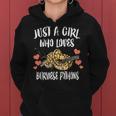 Just A Girl Who Loves Burmese Pythons Snakes Women Hoodie