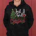 Just A Girl Who Loves Christmas A For Xmas Girls Women Hoodie
