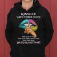 Kinslee Name Gift Kinslee With Three Sides Women Hoodie
