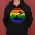 Lesbian Stuff Lgbtq Gay Goth Pride Rainbow Witch Broom Ride Women Hoodie