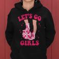 Lets Go Girls Western Cowgirls Matching Bachelorette Party Women Hoodie