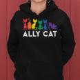 Lgbt Ally Cat Be Kind Gay Rainbow Funny Lgbtq Gifts Women Hoodie